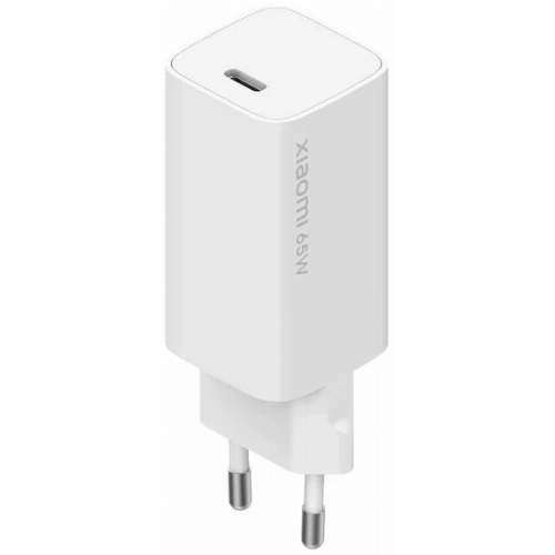 Зарядное устройство Xiaomi Mi 65W Fast Charger with GaN Tech, белый